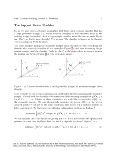 The  Support  Vector  Machine