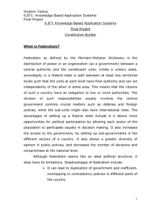 Ibrahim Tadros 6.871: Knowledge Based Application Systems Final Project 6.871 Knowledge-Based Application Systems