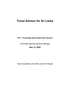 Travel Advisor for Sri Lanka May 12, 2005