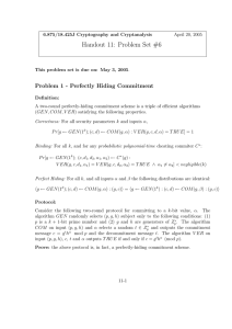 Handout 11:  Problem Set #6