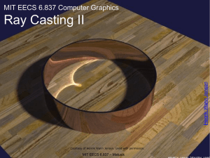 Ray Casting II  MIT EECS 6.837 Computer Graphics en