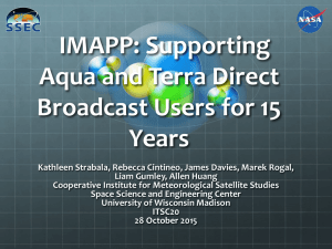 IMAPP: Supporting Aqua and Terra Direct Broadcast Users for 15 Years