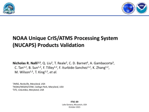 NOAA Unique CrIS/ATMS Processing System (NUCAPS) Products Validation