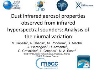 Dust infrared aerosol properties observed from infrared hyperspectral sounders: Analysis of