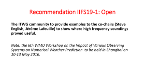 Recommendation IIFS19-1: Open