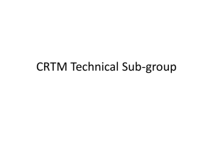 CRTM Technical Sub-group