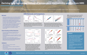 Deriving long-term global dataset of temperature and humidity profiles from...