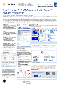 Application of CHARMe in satellite based climate monitoring