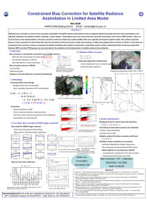 Constrained Bias Correction for Satellite Radiance Assimilation in Limited Area Model NWPC/CMA,Beijing,China