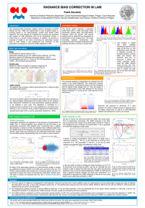 RADIANCE BIAS CORRECTION IN LAM Patrik Benáček