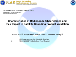 Characteristics of Radiosonde Observations and