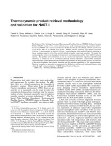 Thermodynamic product retrieval methodology and validation for NAST-I