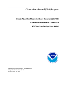 Climate Data Record (CDR) Program