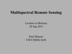 Multispectral Remote Sensing Lectures in Brienza 20 Sep 2011