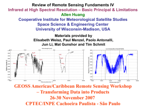 Review of Remote Sensing Fundaments IV – Basic Principal &amp; Limitations