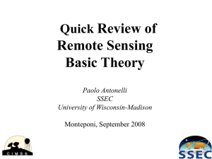 Review of Remote Sensing Basic Theory Quick