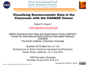 Visualizing Socioeconomic Data in the Classroom with the CHANGE Viewer