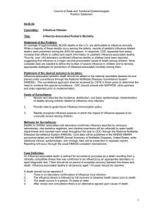 Council of State and Territorial Epidemiologists Position Statement  04-ID-04