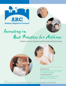 Investing in Best Practices for Asthma: Asthma Regional Council