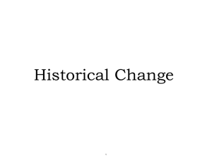 Historical Change 1