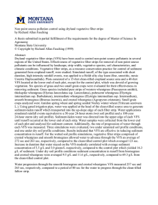 Non-point source pollution control using dryland vegetative filter strips