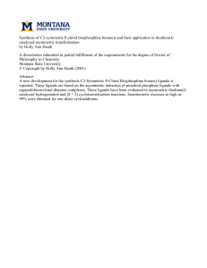 Synthesis of C2-symmetric P-chiral bis(phosphine borane)s and their application in... catalyzed asymmetric transformation