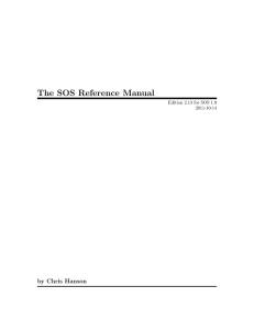 The SOS Reference Manual by Chris Hanson Edition 2.13 for SOS 1.9 2011-10-14