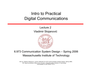 Intro to Practical Digital Communications