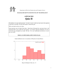 Quiz II MASSACHUSETTS INSTITUTE OF TECHNOLOGY 6.858 Fall 2010