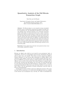 Quantitative Analysis of the Full Bitcoin Transaction Graph