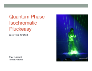 Quantum Phase Isochromatic Pluckeasy Laser Harp for short