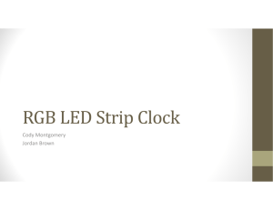 RGB	LED	Strip	Clock Cody Montgomery Jordan Brown