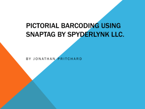 PICTORIAL BARCODING USING SNAPTAG BY SPYDERLYNK LLC.