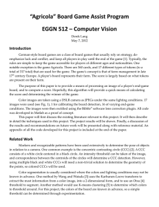 “Agricola” Board Game Assist Program EGGN 512 – Computer Vision Introduction