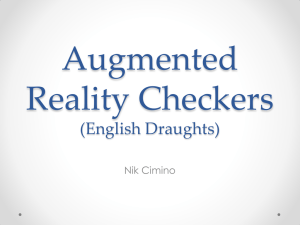 Augmented Reality Checkers (English Draughts)