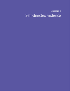 Self-directed violence CHAPTER 7