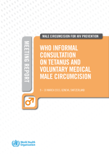 WHO INFORMAL CONSULTATION ON TETANUS AND VOLUNTARY MEDICAL