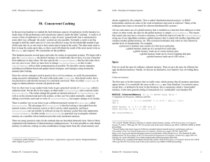 30.  Concurrent Caching