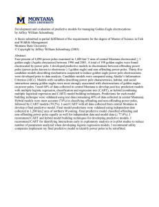 Development and evaluation of predictive models for managing Golden Eagle... by Jeffrey William Schomburg