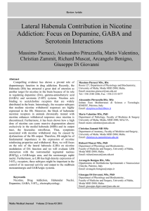 Lateral Habenula Contribution in Nicotine Addiction: Focus on Dopamine, GABA and