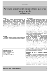 Parenteral glutamine in critical illness:  just what the gut needs