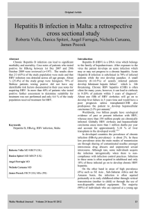 Hepatitis B infection in Malta: a retrospective cross sectional study