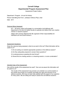 Cornell College Departmental/ Program Assessment Plan