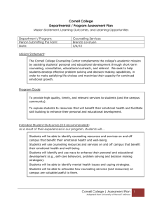 Cornell College Departmental / Program Assessment Plan