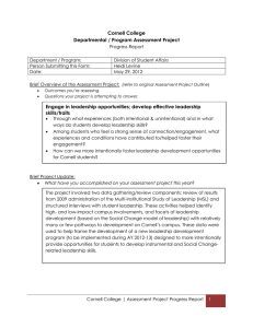 Cornell College Departmental / Program Assessment Project