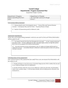 Cornell College Departmental / Program Assessment Plan