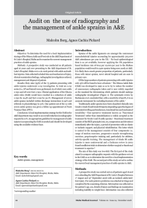 Audit on  the use of radiography and Abstract