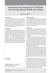 Assessment and management of diabetic Renzo De Gabriele Case scenario