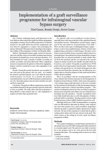 Implementation of a graft surveillance programme for infrainuginal vascular bypass surgery