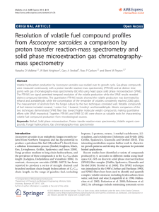 Resolution of volatile fuel compound profiles proton transfer reaction-mass spectrometry and